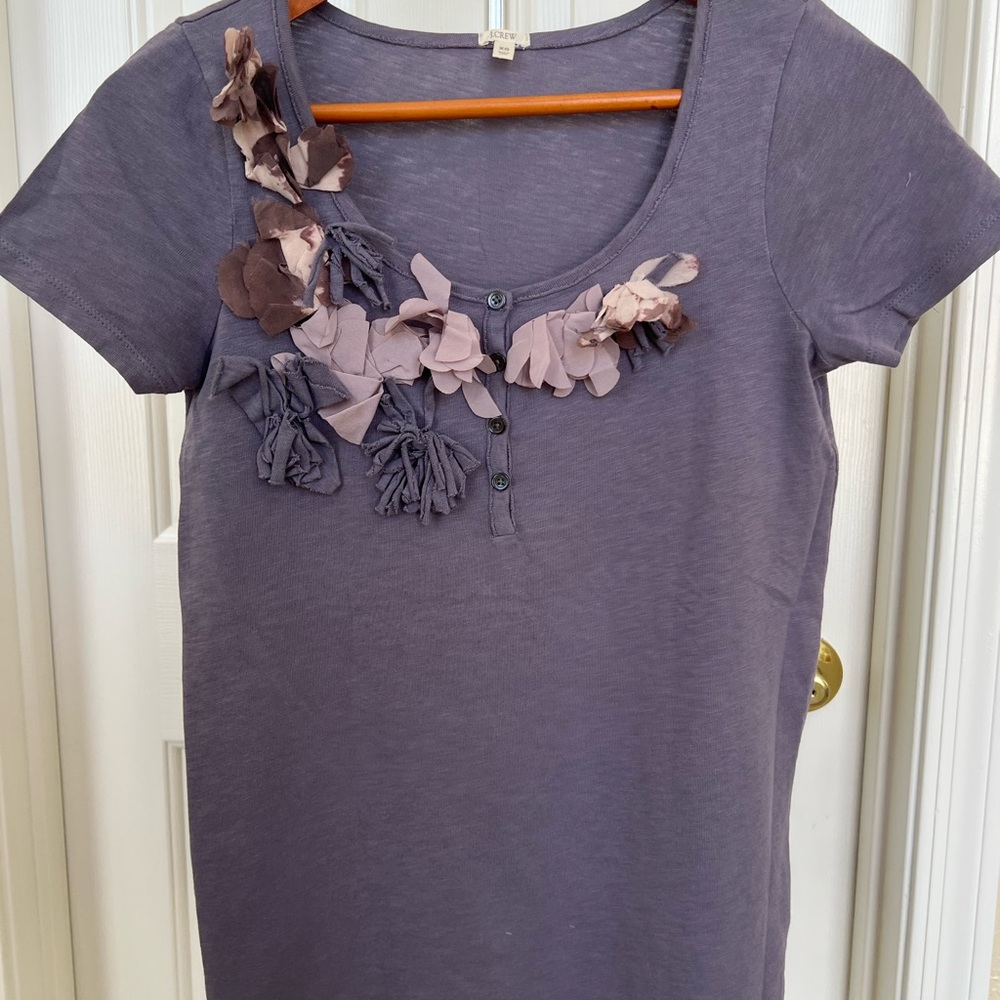 J Crew shirt sleeve t shirt ,very good condition .